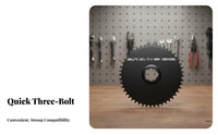 Narrow Wide Chainring CNC Machined Narrow Wide Bike Chainring Direct Mount Chainwheel Aluminum Alloy Folding Bike Crankset Disc