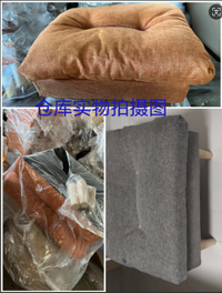 沙发懒人脚踏家用客厅延长搁脚蹬子方形换鞋方榻睡觉方腿神器入户 外贸实木款-雪花白43*33*28