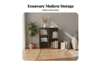 Durable Wood Wood Construction Cube Storage Organizer Multi-Functional bookcase Freestanding Low Cabinet Multipurpose for Book Lovers, Apartment Dwellers, Homeowners, Living Room, Study, Bedroom