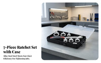 7 Pieces Heavy Duty Ratchet Wrench Kit