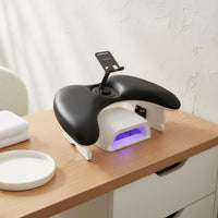 Elevated Design Butterfly Flap Manicure Pillow Waterproof Foldable Nail Lamp Hand Rest Resistant