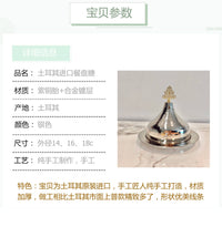 新品 土耳其进口纯手工紫铜胎餐盘点心盘水果盘糖盘 欧式轻奢