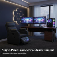 Complete Reclining Gaming station Fully Adjustable Workstation Chair Integrated display Mount engaging immersion for Game Room
