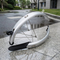 Curved Folding Bike Mudguard Set Complete Front and Rear Cycle Fenders Compact Front and Rear Mudguards Long-Lasting for Commuters