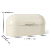 Bread Box with Lid Dustproof Bread Box Container Hinged Sturdy for Homeowners, Kitchen, Pantry