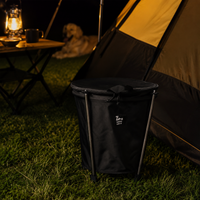 Car Trash Bin, Foldable, Camping, Outdoor, Pop-Up, Large Capacity, With Lid