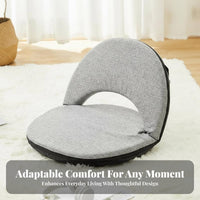 Foldable Legless Backrest Chair Back Support Japanese Backrest Chair for Bedroom