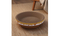 Sturdy Round Cat Scratcher Bowl Less Mess Round Cat Scratcher Bed Recyclable Material Corrugated Scratch Pad for Cats, Kittens