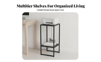 Multi-Purpose Frame Stand Space-Saving Multi-Tier Open Shelving Unit Stable and Sturdy Easy Assembly for Downice, Study Room