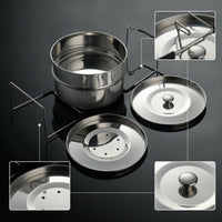 Steamer Pot with Lids Multi-Tier Cookware Long-Lasting for Dumpling Lovers