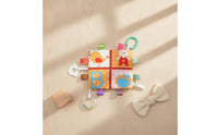 Baby Cloth Toy with Teether Textured Soft Toy with Sensory Tags Bright for Babies, Crib, Stroller