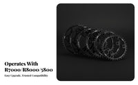 110BCD 4 Bolt Chainring 7-12 Speed Compatible Asphalt Bike Chainring 4 Bolt Cycle Chainwheel CNC Aluminum Alloy Single