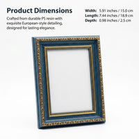 European Classical Photo Frame, Handcrafted Resin Picture Frame, Ornate Photo Holder Living Room, Vi - Image 7