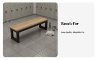 Minimalist Long Bench Multi-Functional Bed End Stool Stable Structure Locker Room Bench for Sauna, Gym, Bedroom