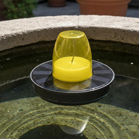 Solar Floating Candle Lamp Fire Fire-Safe Outdoor Decor Flickering for Pools