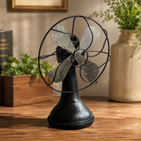 Decorative Fan with Wooden Compact for Desk, Decorators, Collectors