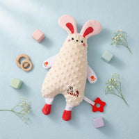 Soft Baby Comfort Toy 3D Dot Textile Infant Soothing Toy Baby Teether Embroidered Face Textured Surface for Infants