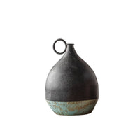 Iron Vase Farmhouse Metal Flower Vase Minimalist for Entryway, Shelf