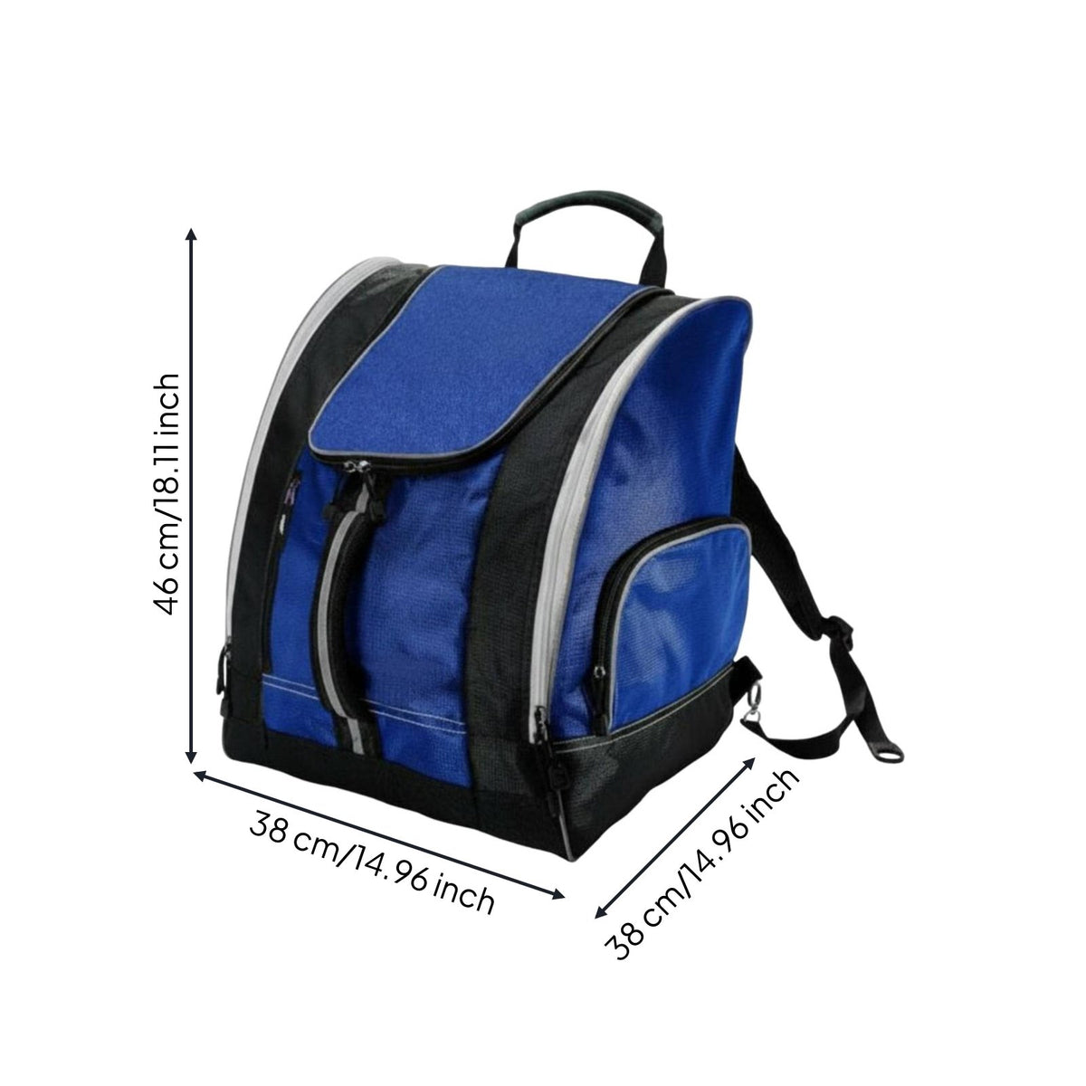 Large Capacity Ski Helmet Bag Multi-Purpose Ski Gear Backpack Hand Carry Handle Snowboard Backpack Sturdy Material for Skiing, Snowboarding, Mountain Travel, Hiking