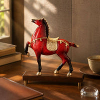 Horse Statue New Chinese & Design Horse Desktop Statue Luxury Look