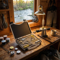 Fly-Tying Tool Kit Tailored Storage Fly Tying Tools Metal Fishing Supplies