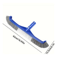 Curved Edge Pool Brush Long Body Pole Mount Pool Brush Wide Sweep Area