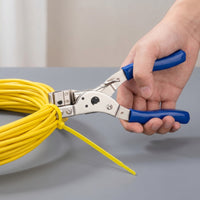 Cable Tie Tensioning and Cutting Tool Manual Cable Tie Tensioner with Cutter Ratcheting Pliers for Electricians, Electrical Work