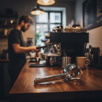 Coffee Dosing Funnel Anti-Spill Portafilter Funnel Aluminum Alloy for Baristas