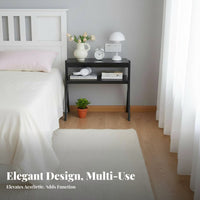 Multi-Tier Accent Table Space-Saving Wavy Multi-Tier Accent Table Adaptable Use Timelesstimeless-Era-Inspired Design