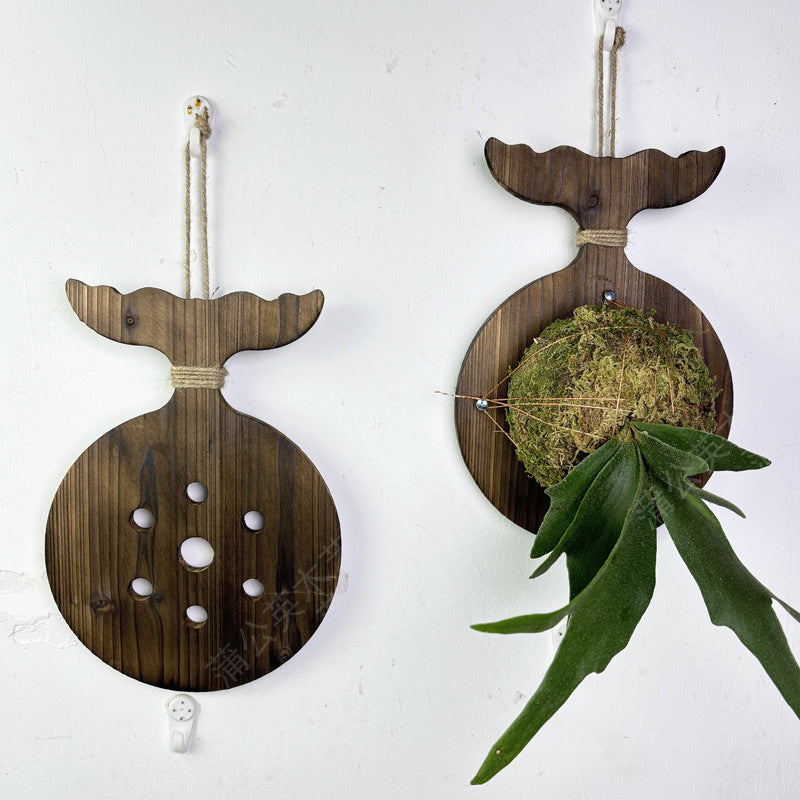 Wooden Wall-Mounted Staghorn Fern Planting Board
