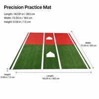 Golf Hitting Mat 183cm, Heavy Duty Synthetic Turf Golf Practice Mat for Home Practice, Non-Slip Rubber Base
