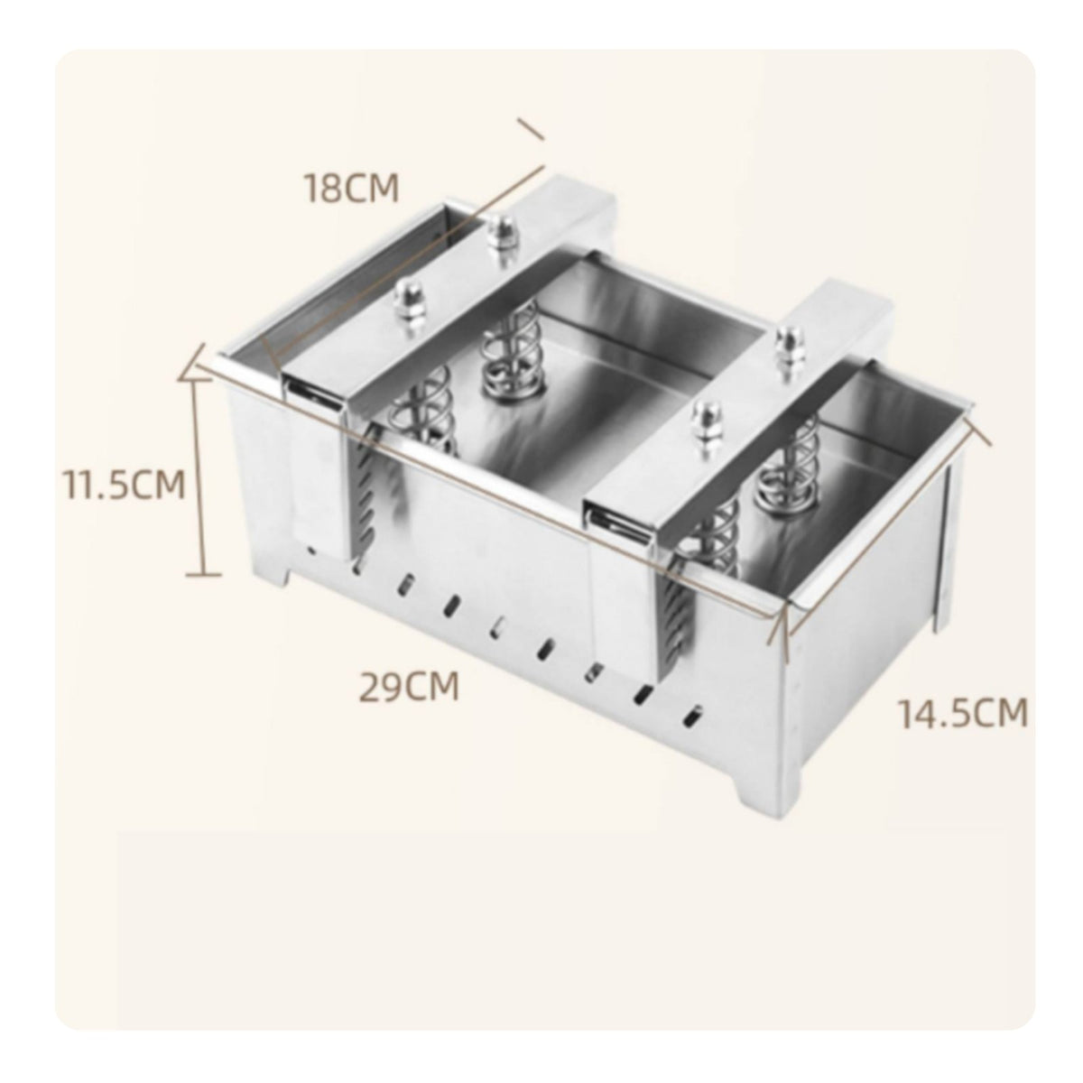 Rectangular Meat Mold Rust Resistant Ham Press Mold for Chefs