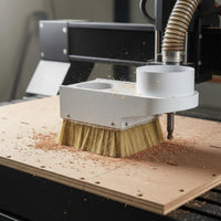 Engraving Machine Dust Cover Shed-Resistant Bristles Spindle Brush Dust Collector Construction for Woodworkers