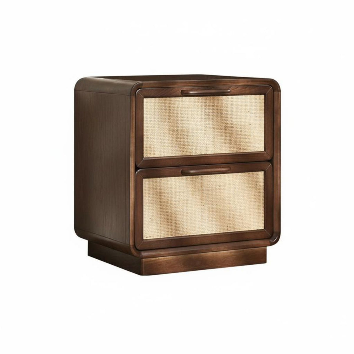 Woven-Front End Table Minimalist Design Nightstand Easy to Clean for Students