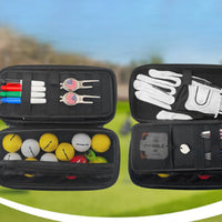 Multi-Compartment Golf Accessory Case Portable Design Hard Shell Golf Pouch for Golfers