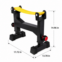 Deadlift Jack, Barbell Jack for Loading and Unloading Weight Plates, Portable Steel Weightlifting Jack, Adjustable Shock Absorption