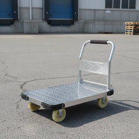 Flatbed Cart with Tie-down Rope Collapsible Platform Hand Truck Padded