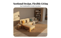 Pull-extendable Fabric Daybed two-in-singleUse Design Sleeper Sofa sturdy Wood Frame Living Room Furniture for Small Apartment Dwellers, Hosts, Bedroom, Home Office