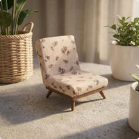 Miniature Sofa Chair Wooden Legs Dollhouse Armchair Low Angled Miniature Couch for Room Decor
