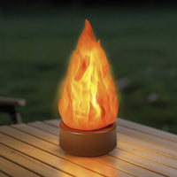 Rechargeable LED Night Light with Hanging Loop Portable Flickering Flame Light Cordless Flame Lamp Flameless for Campers, Camping, Bedroom, Tent, Patio