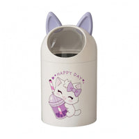 Cartoon Trash Can Wide Opening Household Storage Rounded Cylindrical