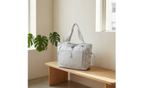 Tote Bag with Outside Pockets Reinforced Shoulder Tote Spacious for Commuters, Travel, Gym