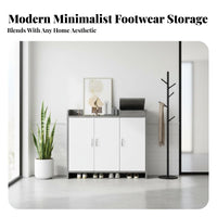 Entryway Footwear Storage Unit Large Capacity Multi-Layer Footwear Storage Unit with Doors Space Saving Household Furniture for Renters, Adults, Foyer