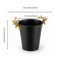 Ice Bucket Portable Ice Bucket with Handles Rust-Resistant Beverage Chiller for Hosts, Parties