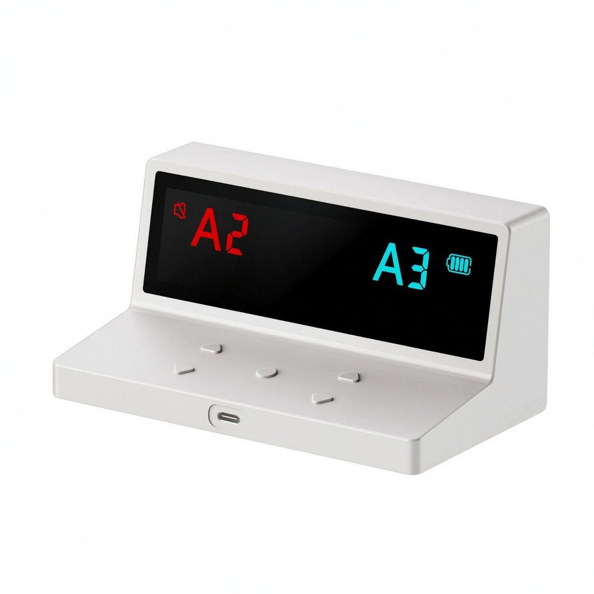 OLED Display Card Game Scorekeeper USB-C Charging Electronic Scorekeeper Rechargeable Tabletop Scoreboard White