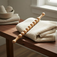 Wood Massage Smooth Rounded Grip Wooden Massage Roller Ergonomic Design Accessory for Salon