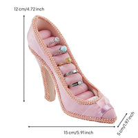 Decorative High Heel Jewelry Stand Space-Saving Shoe Band Holder Gift Idea High Heel Jewelry Organizer Easy to Organize for Dressing Table, Bedroom