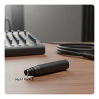 TA4F to XLR Adapter Compact Design Mini 4-Pin to 3-Pin XLR Converter
