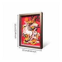 Paper-Cut Horse Stand Festival Gift Home Decor Handmade Look for TV Cabinet