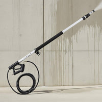 Telescoping Pressure Washer Wand No Ladder Needed Pressure Washer Extension Wand Rust-Resistant Brush Head Included for Garden